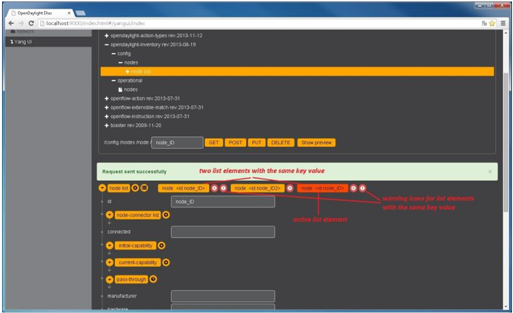 DLUX List Warnings